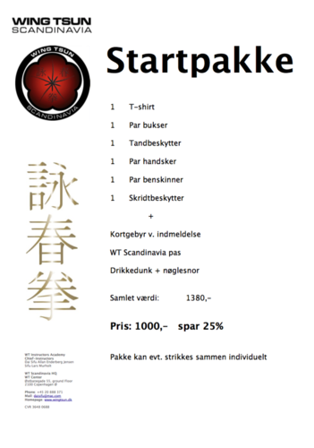 sekstant Grund kontanter Priser - Wing Tsun Scandinavia - København - WT Center